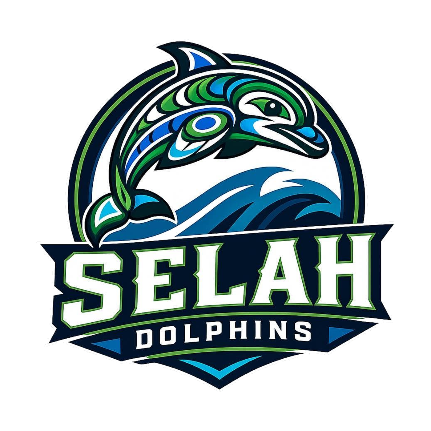 Selah Dolphins team logo